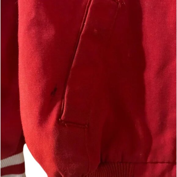 Walt Disney World Vintage Varsity Bomber Jacket Size 5T Red - Picture 4 of 5